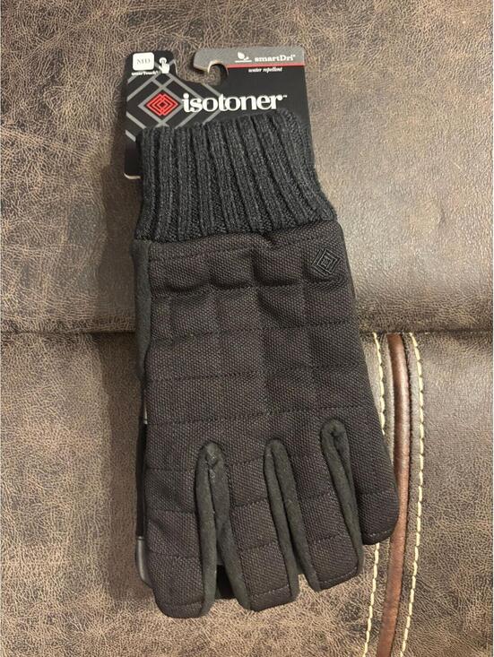 Other - Isotoner SmartDri + smarTouch Gloves – Black | Size Medium | NWT